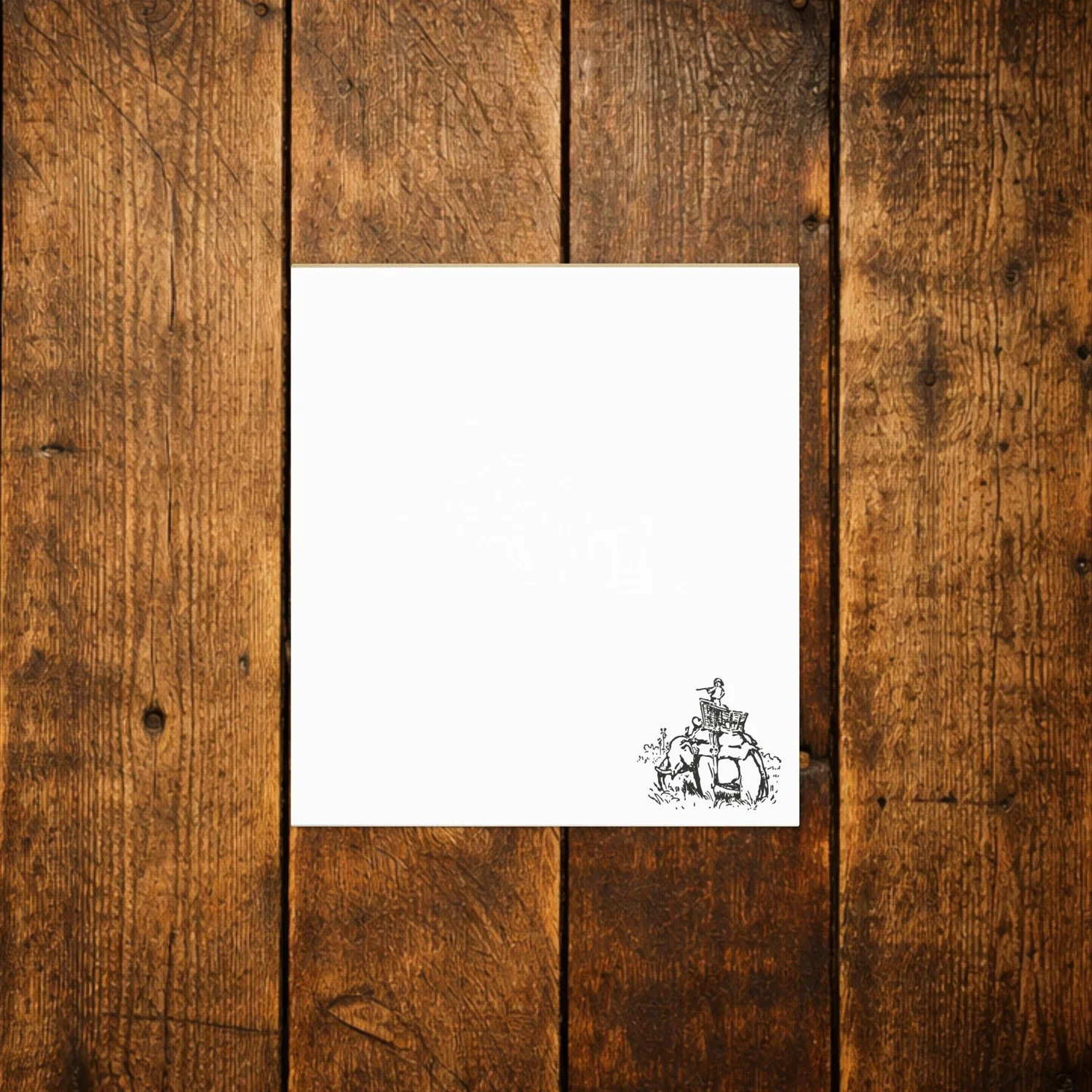 RHC notepad — white 5.5x6